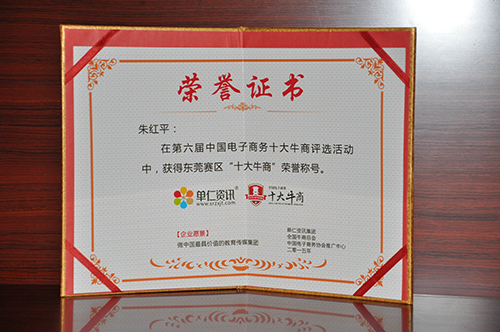 中國電子商務十大牛商稱號